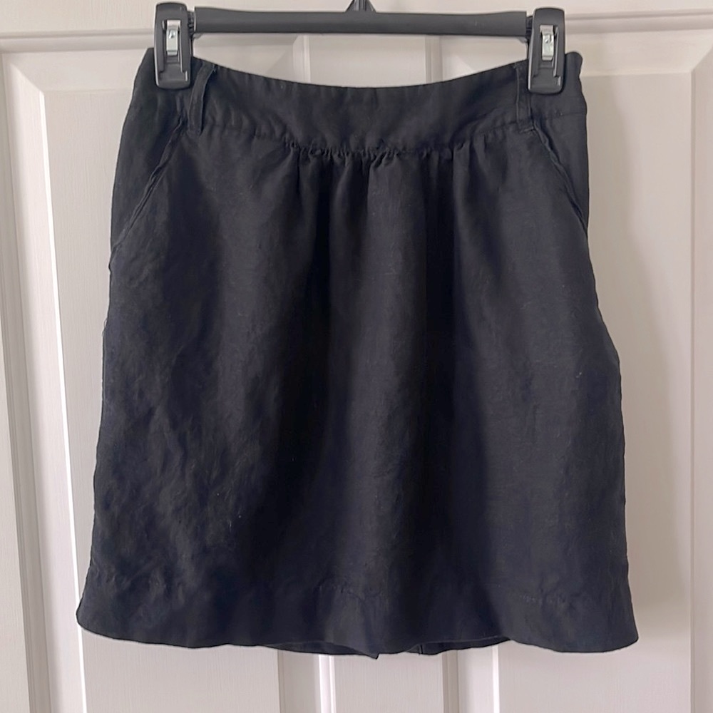 Mossimo Black Linen Skirt, 2